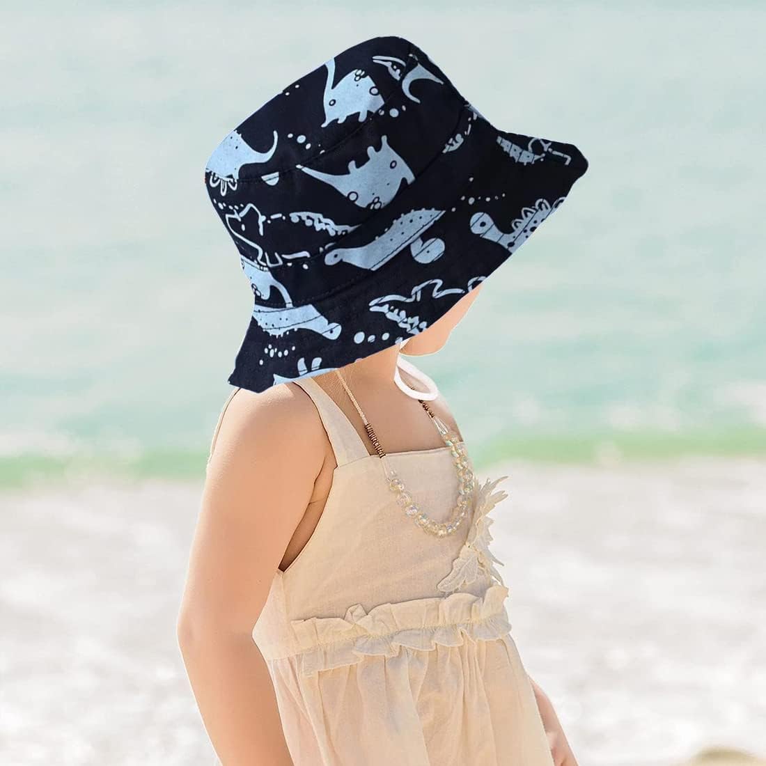 Thumbnail 1 de Malaxlx Baby Bucket Sun Hat with Cute Print – SPF 50+ Summer Protection for Kids