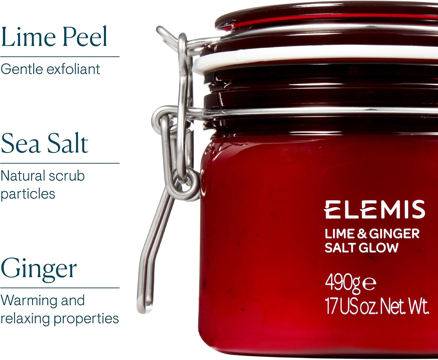 Detalle 2 de Elemis Lime and Ginger Salt Glow — exfoliant corporel au sel Citron vert & Gingembre