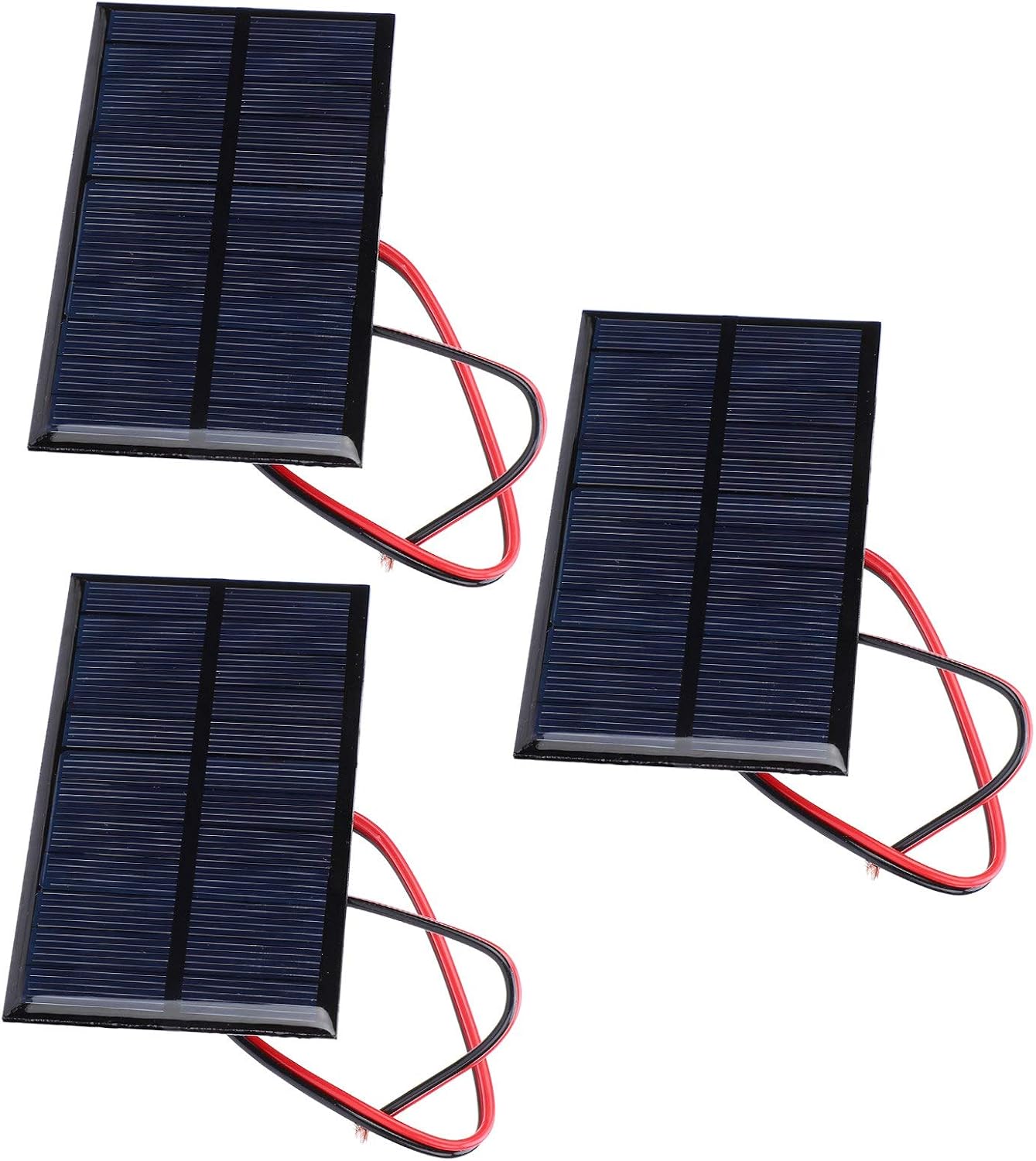 Detalle de Hyuduo 6V 1W mini-zonnepaneel, set van 3 met kabel van 30 cm