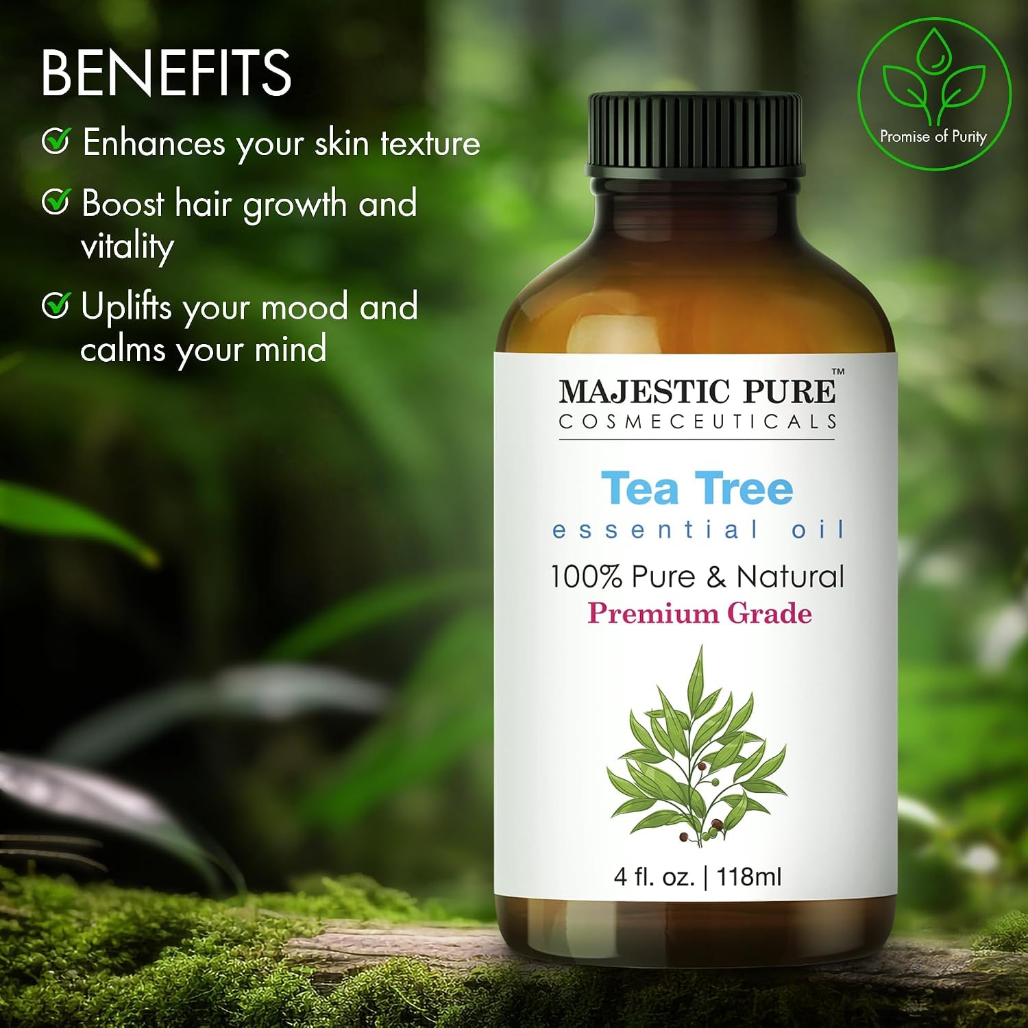 Detalle de Majestic Pure Tea Tree Oil 4 fl oz