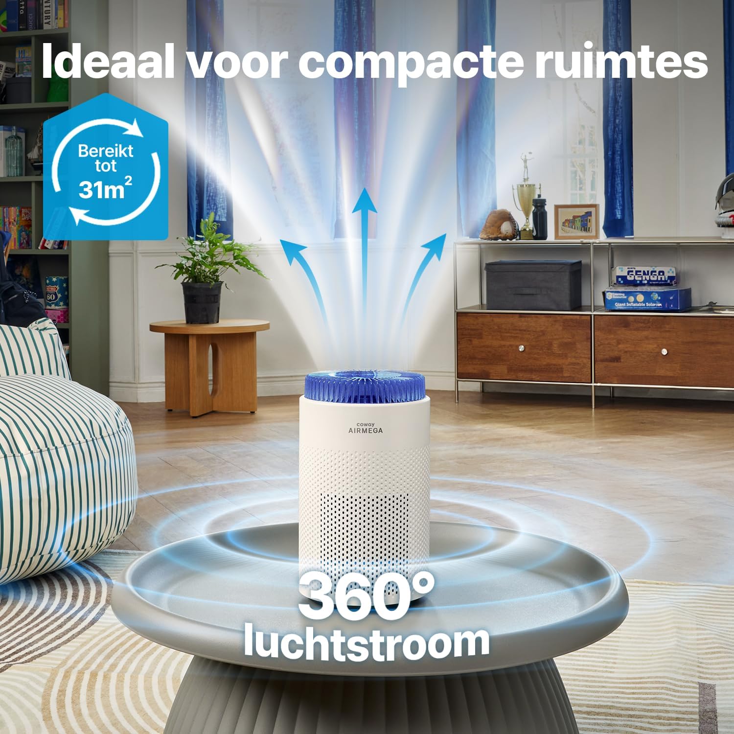 Thumbnail 2 de Coway Airmega 50 luchtreiniger met HEPA-filter, automatische modus en slaapstand