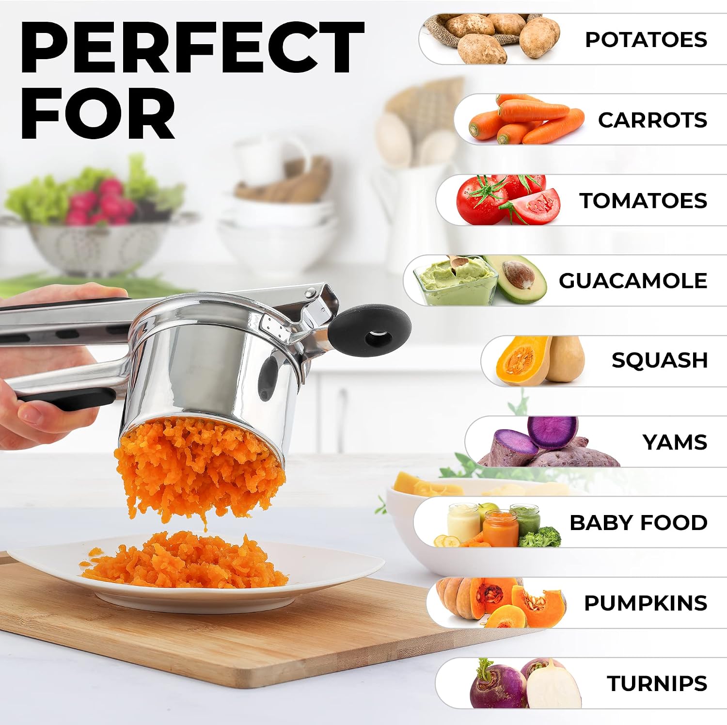 Detalle 2 de Zulay Kitchen 15oz Potato Ricer