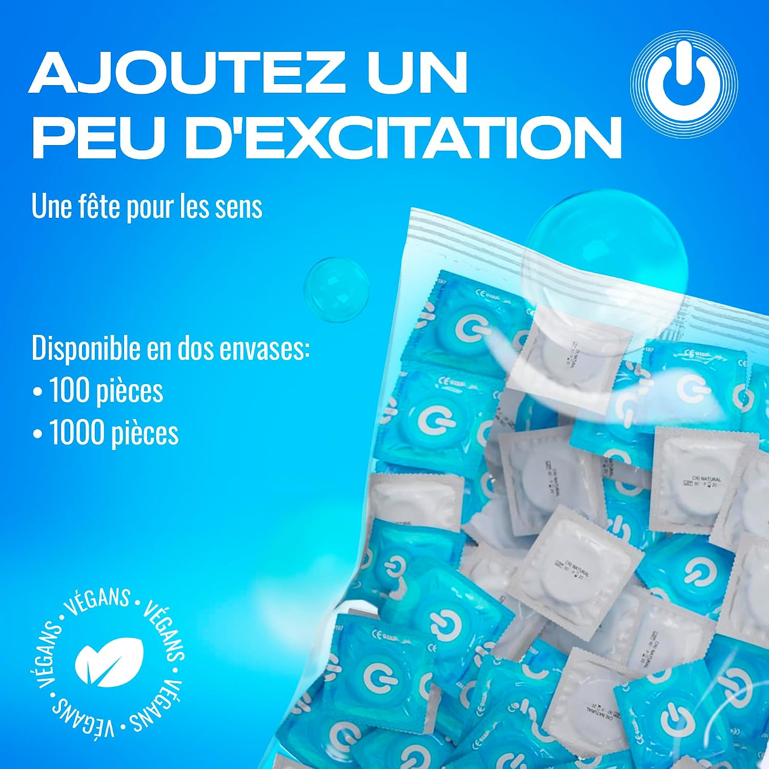 Thumbnail 4 de On) Clinic 100 préservatifs sans lubrifiant