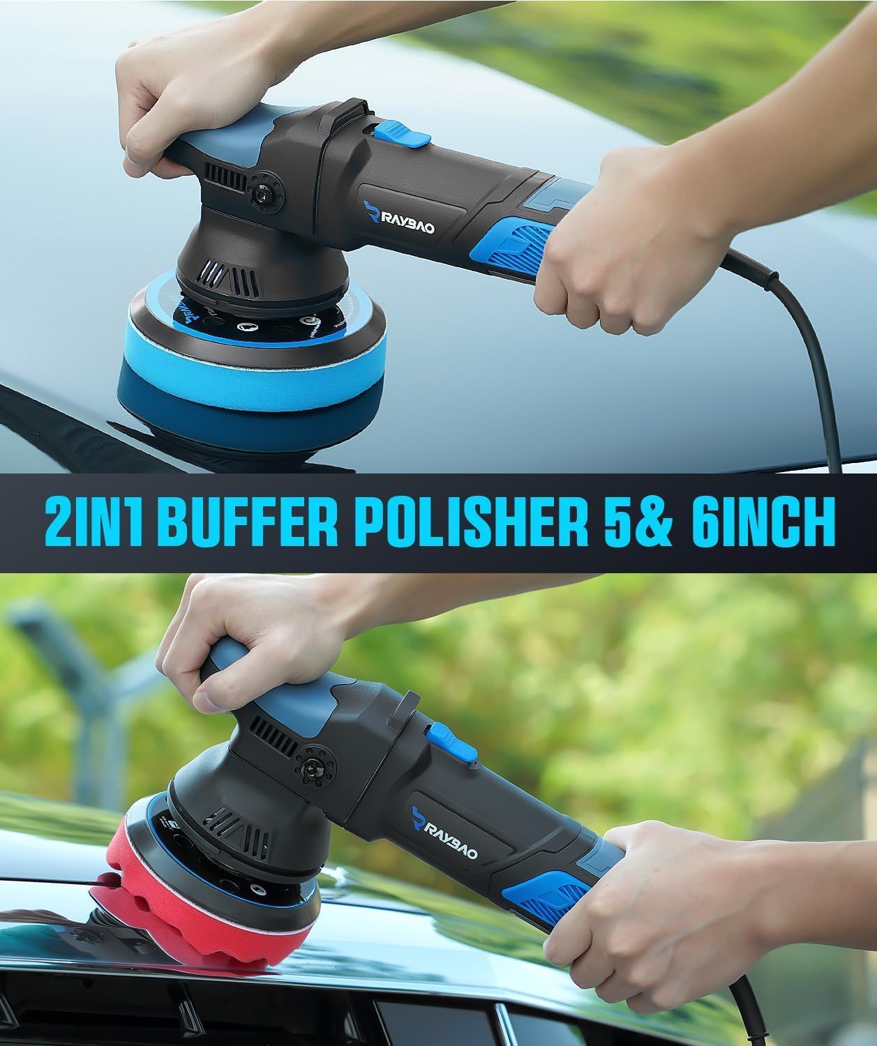 Detalle 2 de RAYBAO Dual Action Car Polisher 900W
