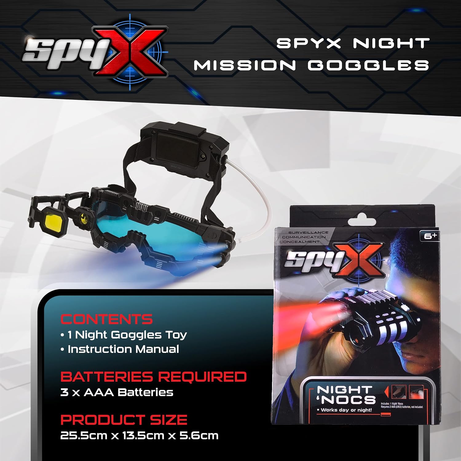 Thumbnail 3 de SpyX Night Mission Goggles for Kids