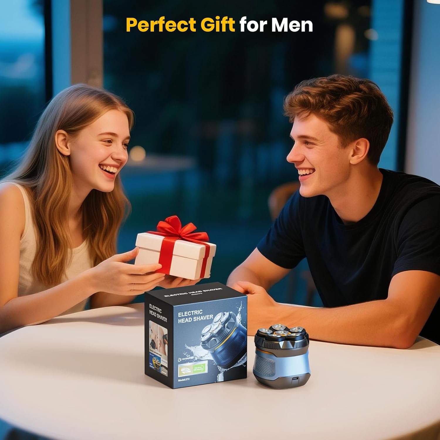 Thumbnail 6 de TLMUSE Head Shaver for Men with Magnetic Detachable Head, IPX7 Wet/Dry Shaving and LED Display