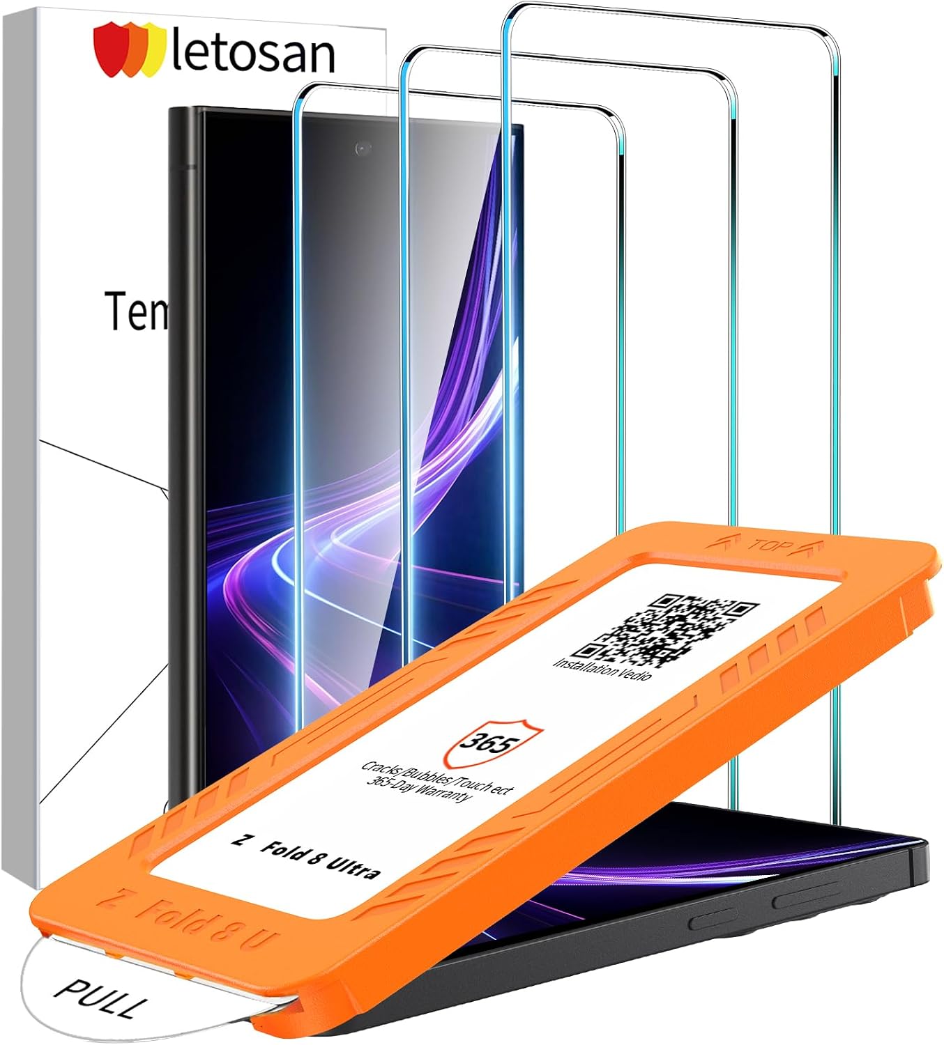Detalle de Letosan Screen Protector for Samsung Galaxy S24 Ultra