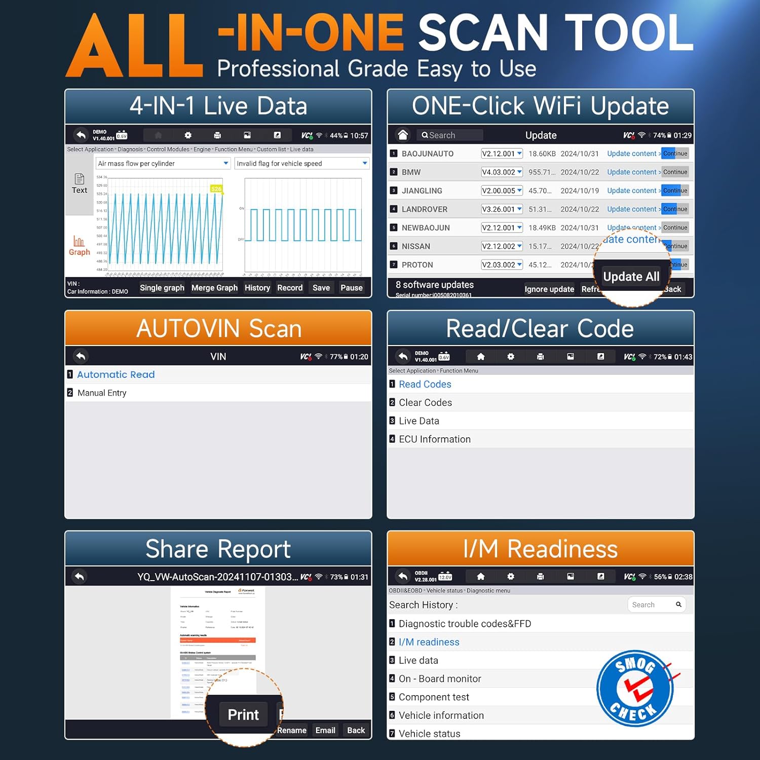 Thumbnail 5 de FOXWELL NT716 OBD2 Scanner with 9 Resets