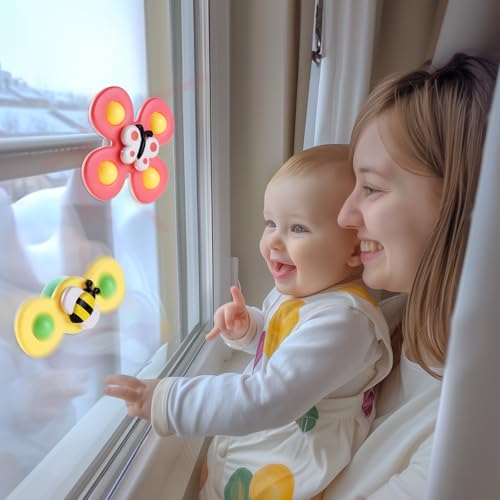 Detalle de ALASOU Suction Cup Spinner: Airplane Travel Toy for Toddlers
