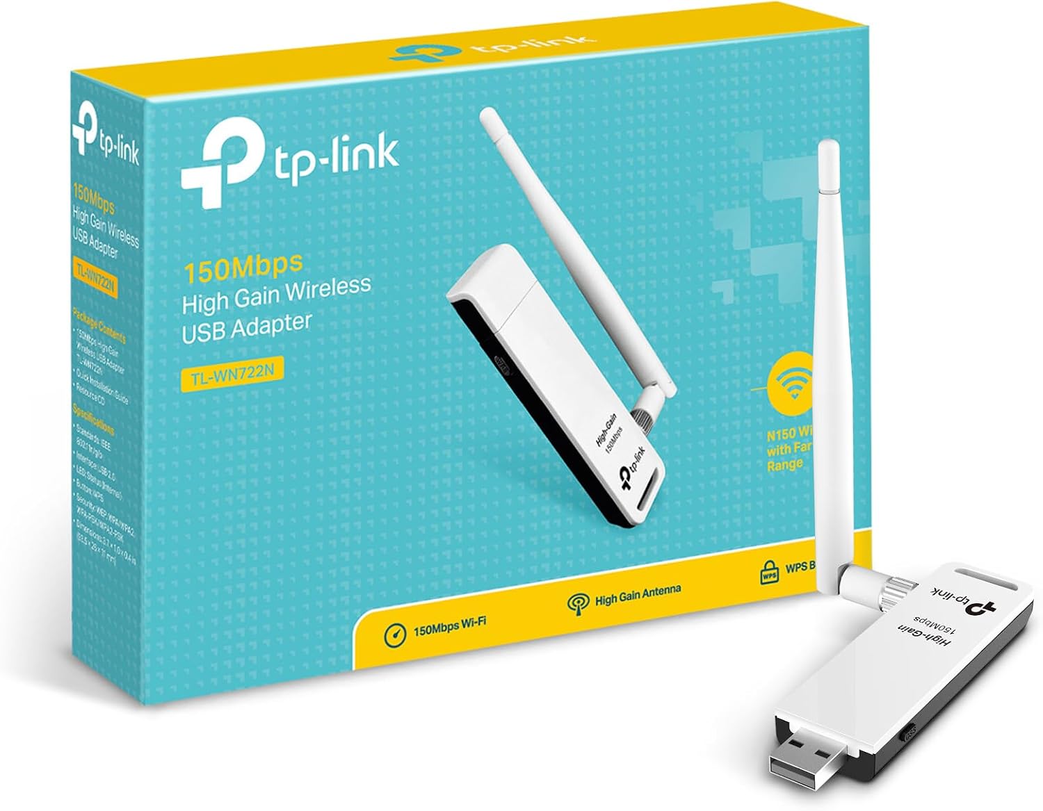 Imagen de TP-Link Adaptateur USB Wi-Fi 150 Mbps TL-WN722N en OfertitasTOP