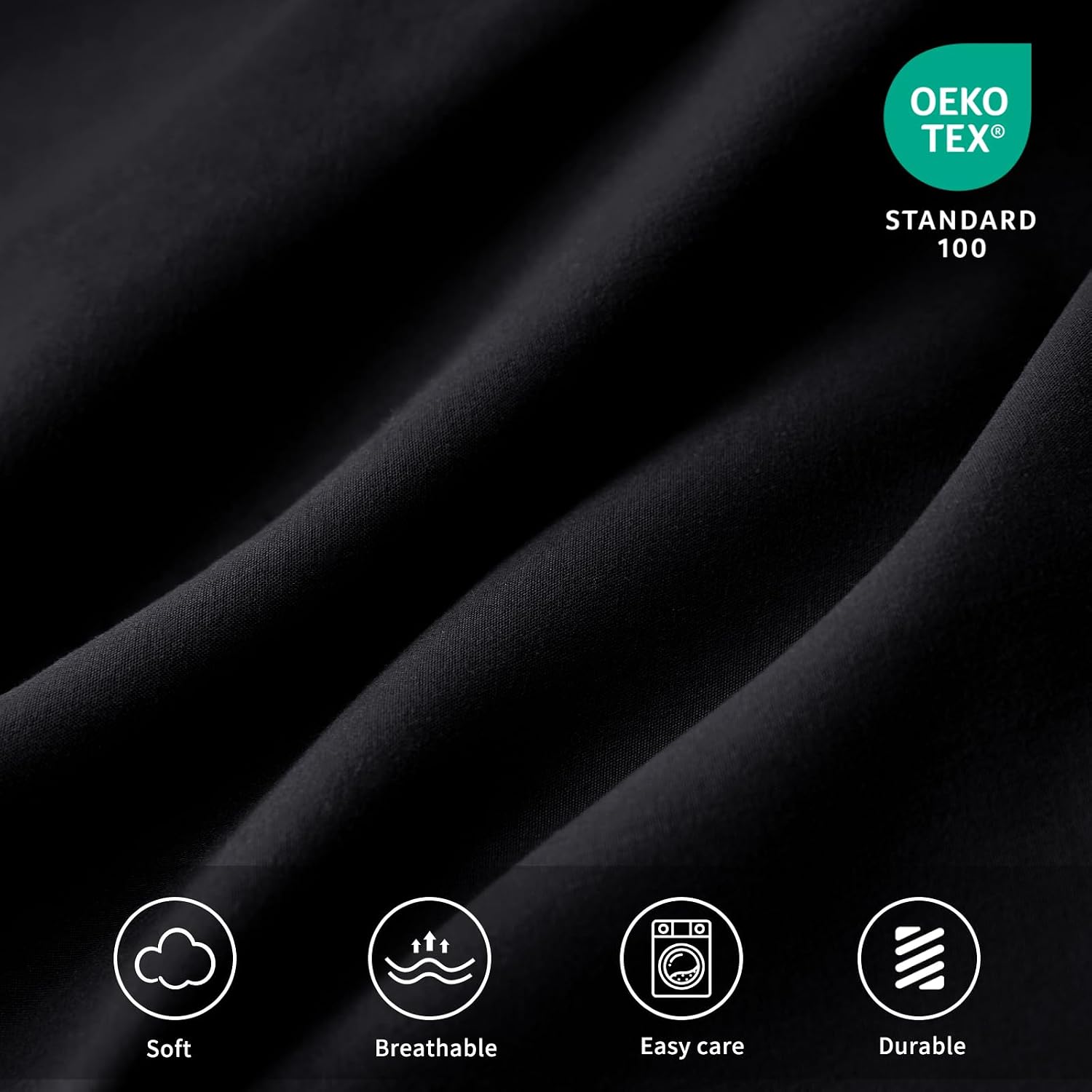 Thumbnail 3 de Tifschlaf Tifschlaf Pillow Cases 2 Pack (Teal) – Brushed Microfibre Standard/Queen Pillow Covers with Envelope Closure, 50x75 cm