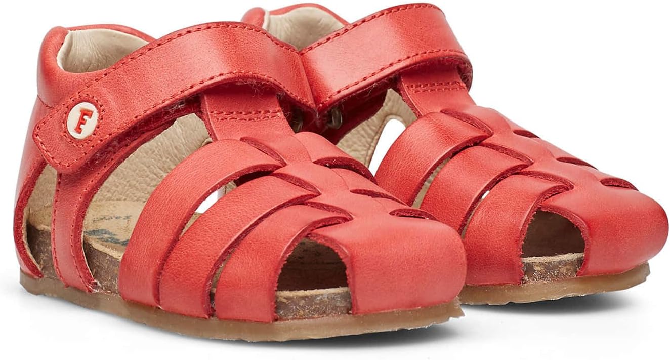 Thumbnail 6 de Falcotto Offene Sandale mit Herzmuster – Leder, Klettverschluss, Herzdesign