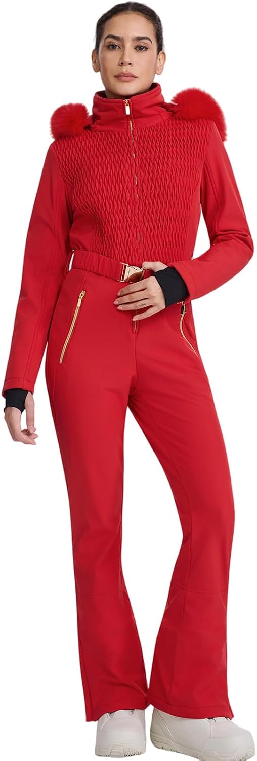 Thumbnail 5 de HOTIAN Damen Einteiler Skioverall Snowboardanzug
