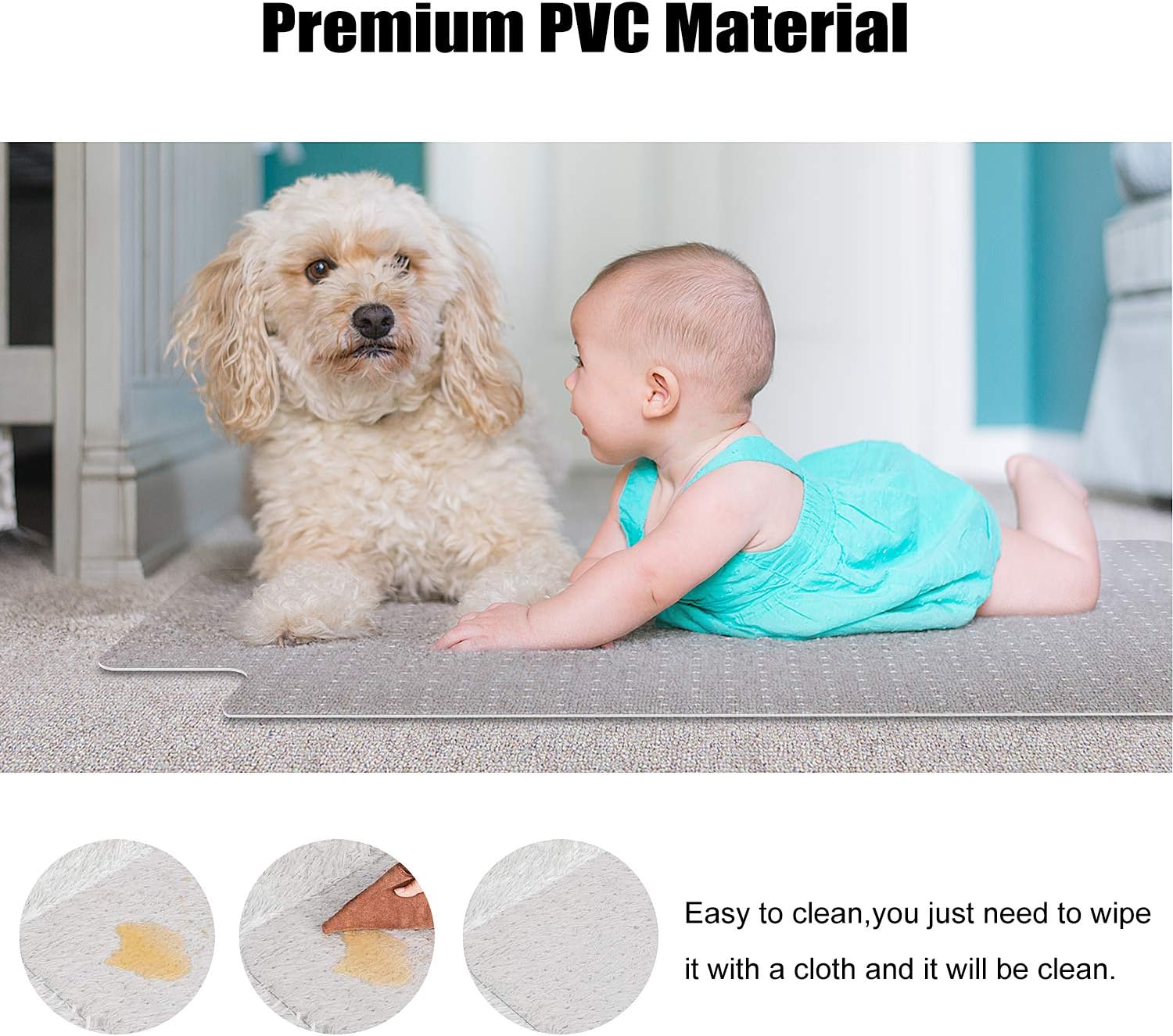 Thumbnail 5 de Kuyal carpet chair mat 48 x 36 inch