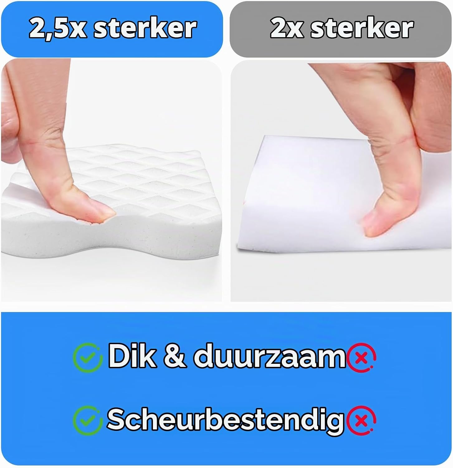 Thumbnail 3 de Surfela SF-DE6 melaminespons, 2,5 keer hogere dichtheid, set van 6