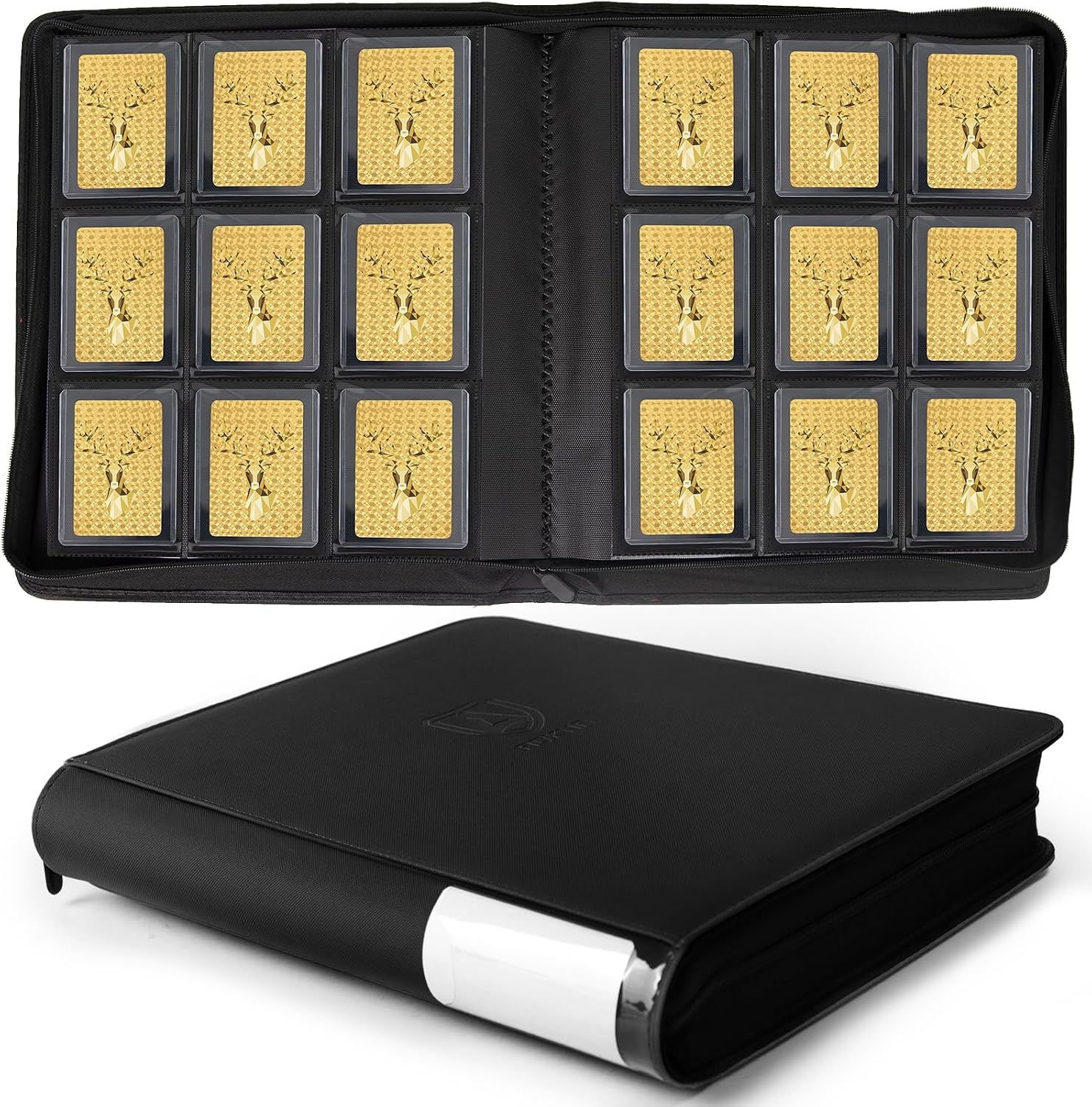 Toploader Binder: Holds 360 Toploaders in a Dual-Sided 9-Pocket Design for 3" x 4" Cards