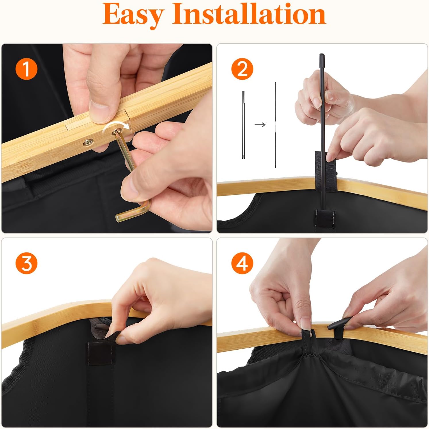 Detalle 1 de Lifewit Laundry Hamper 150L