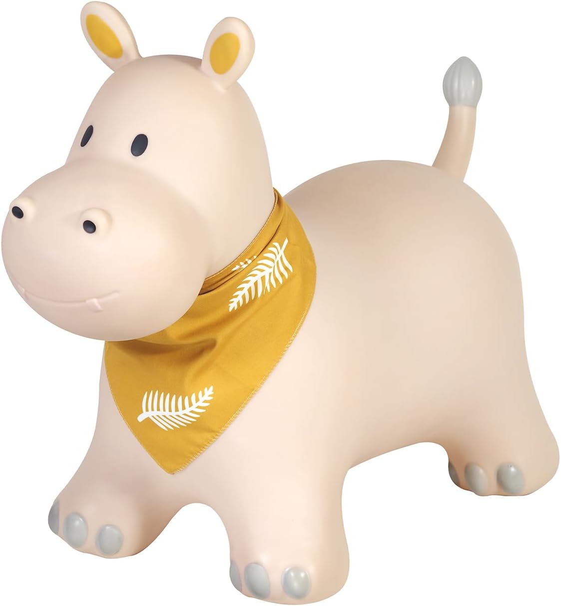 Kindsgut Animal Sauteur pour Enfants – Hippo, couleurs discrètes et finitions soignées (Pompe incluse)