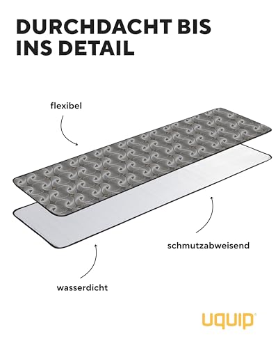 Detalle de Uquip Isomatte Flexy 190 grau – ultraleichte, wasserdichte Campingmatte