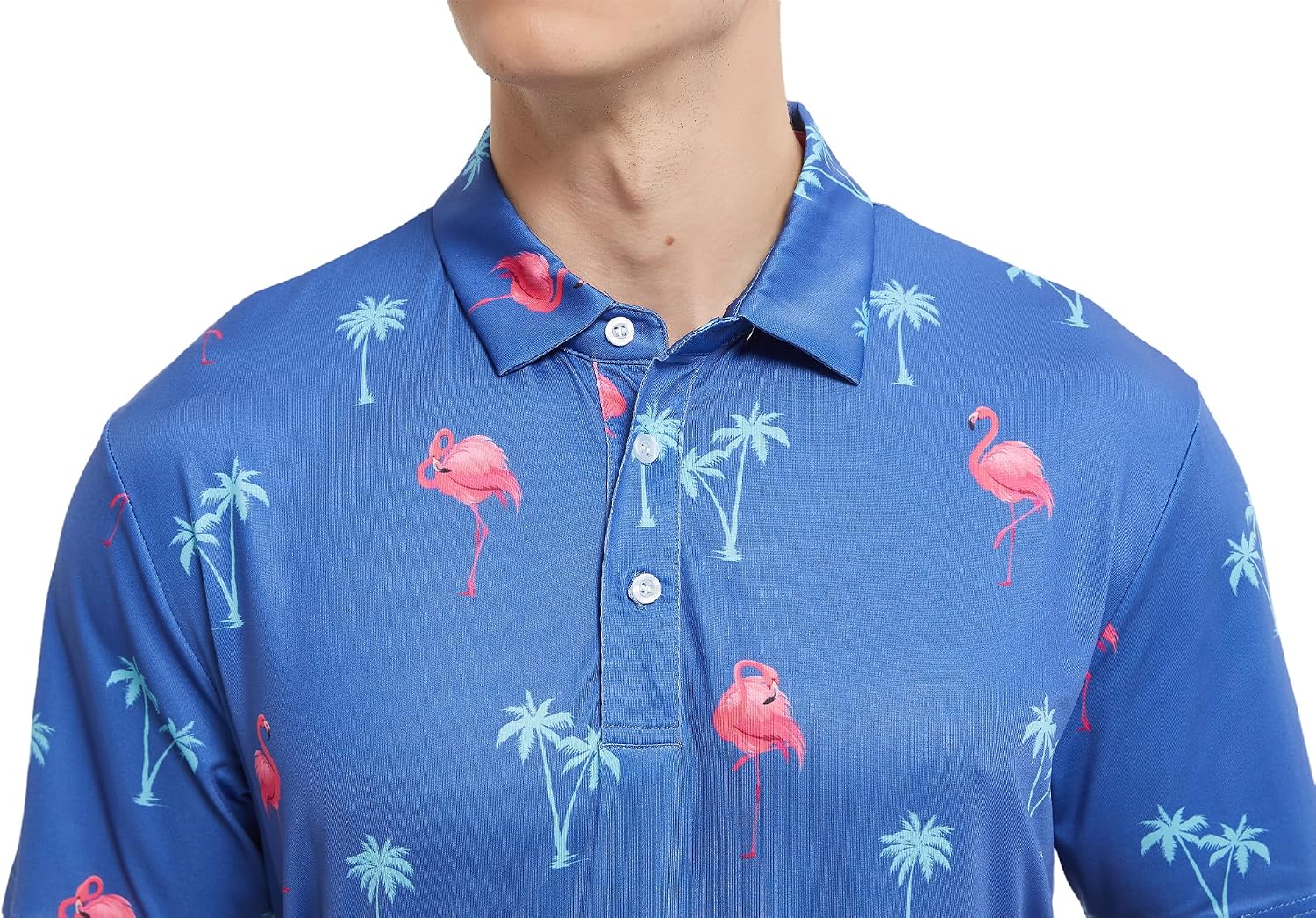 Detalle 2 de Tracamiy Men's Golf Polo in Polyester-Spandex