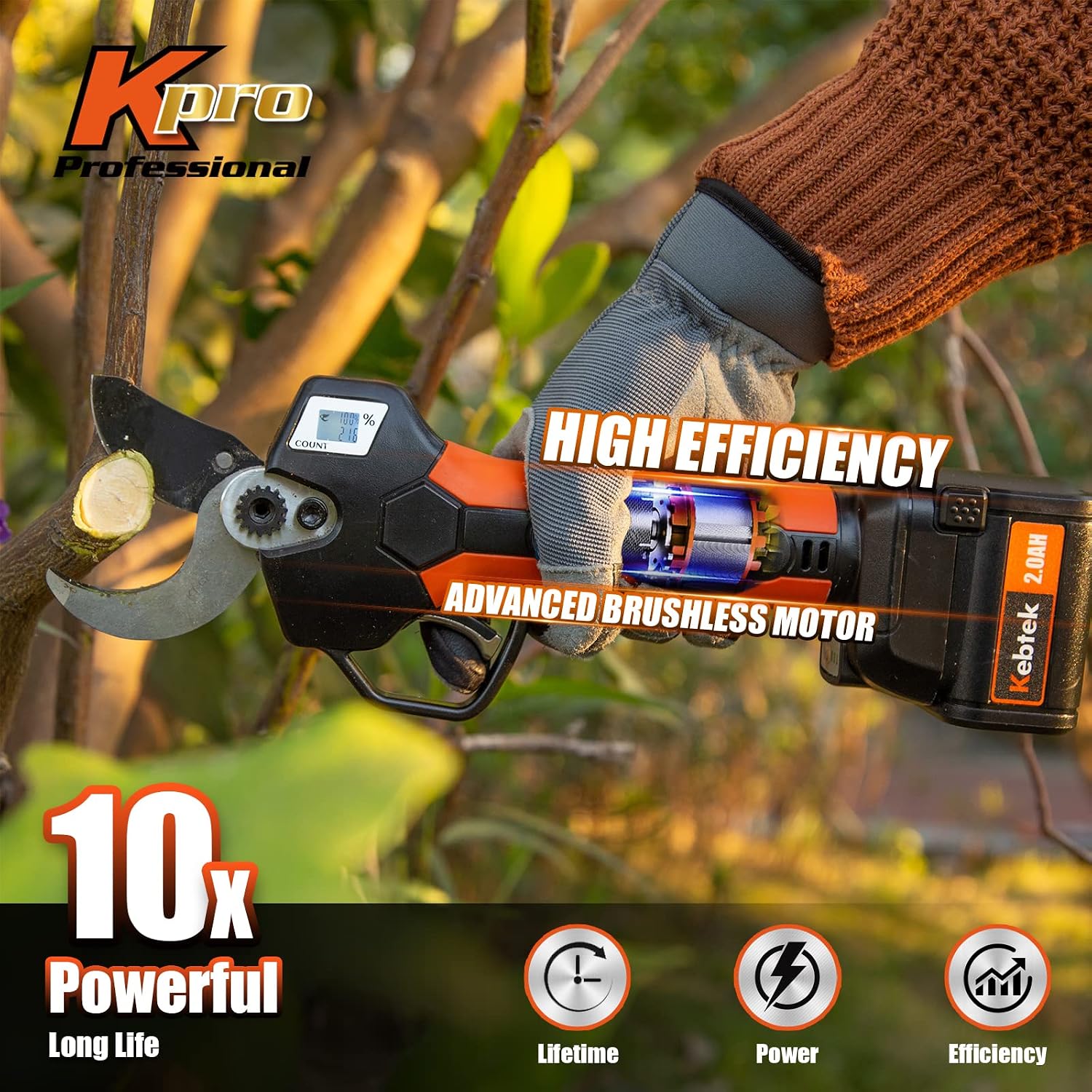 Thumbnail 6 de Kebtek KT940 Cordless Pruner 40mm