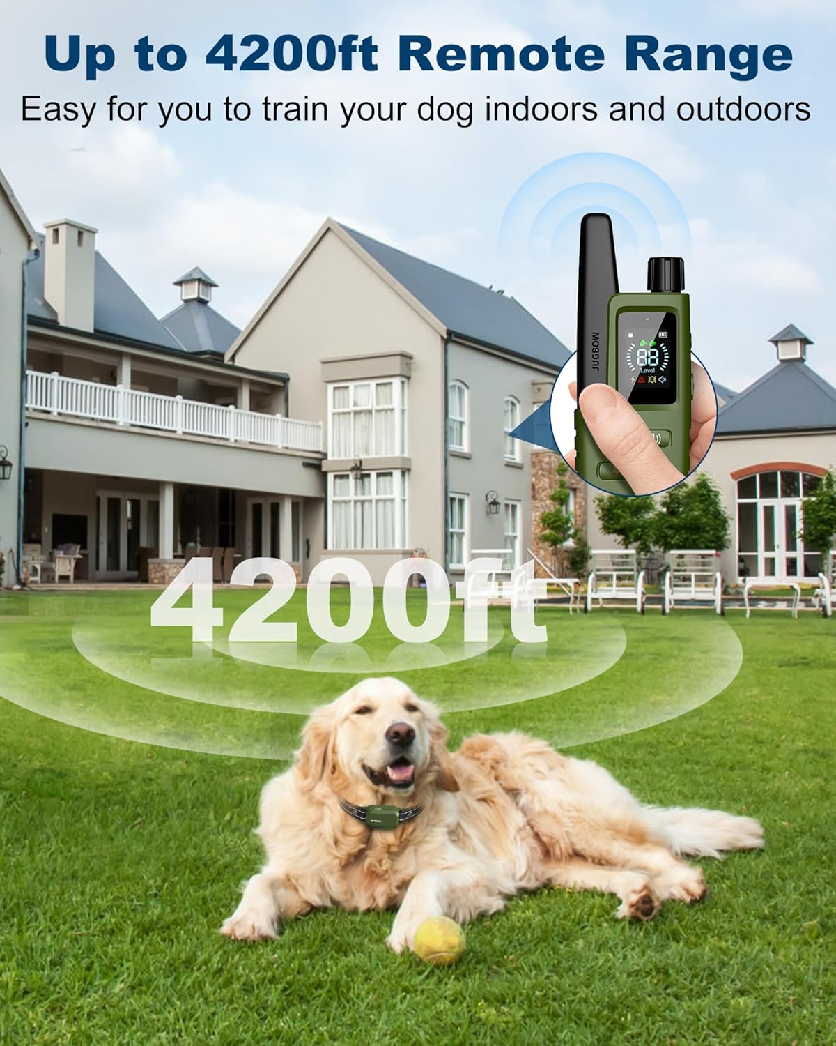 Detalle de Jugbow Dog Shock Collar 4200FT training collar