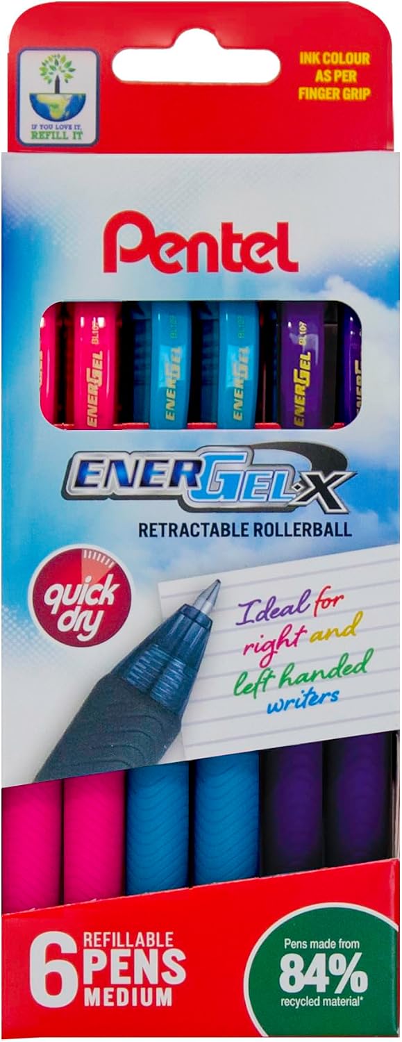 Thumbnail 1 de Pentel EnerGel X 6pc Marking Set