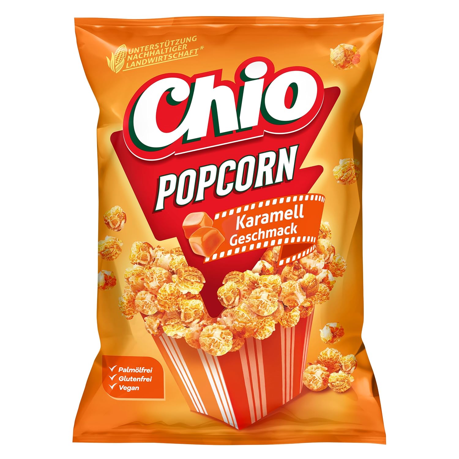 Detalle de Chio Popcorn süß, 12er Pack (12 x 120 g) – knuspriges Kinoerlebnis für zuhause