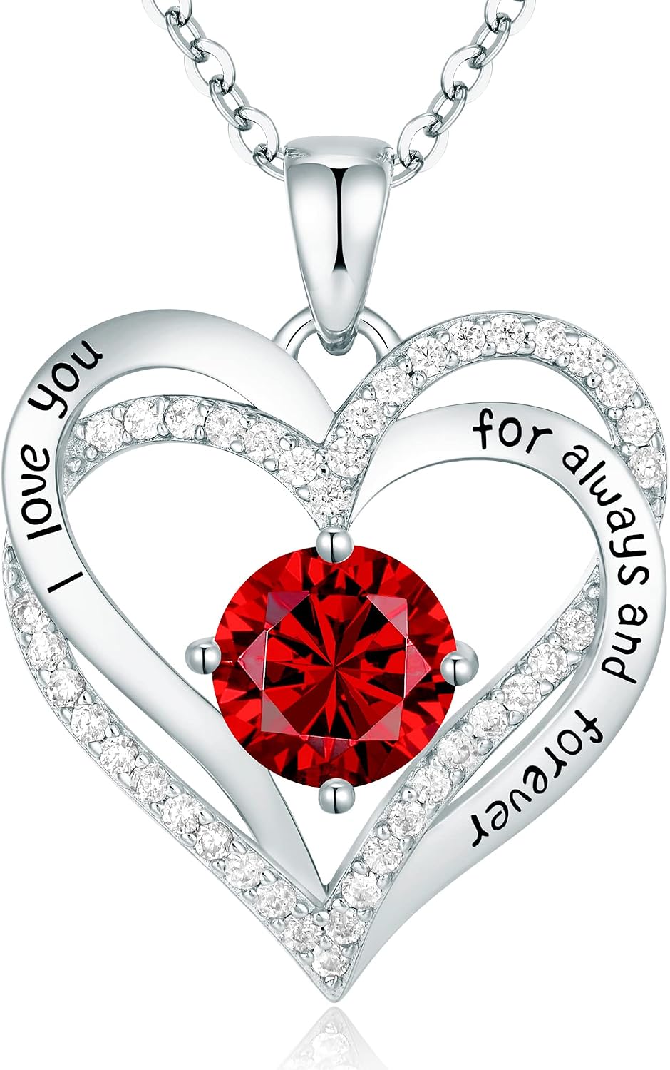 Detalle de CDE Forever Love Heart Necklace 0.83" đź’Ť