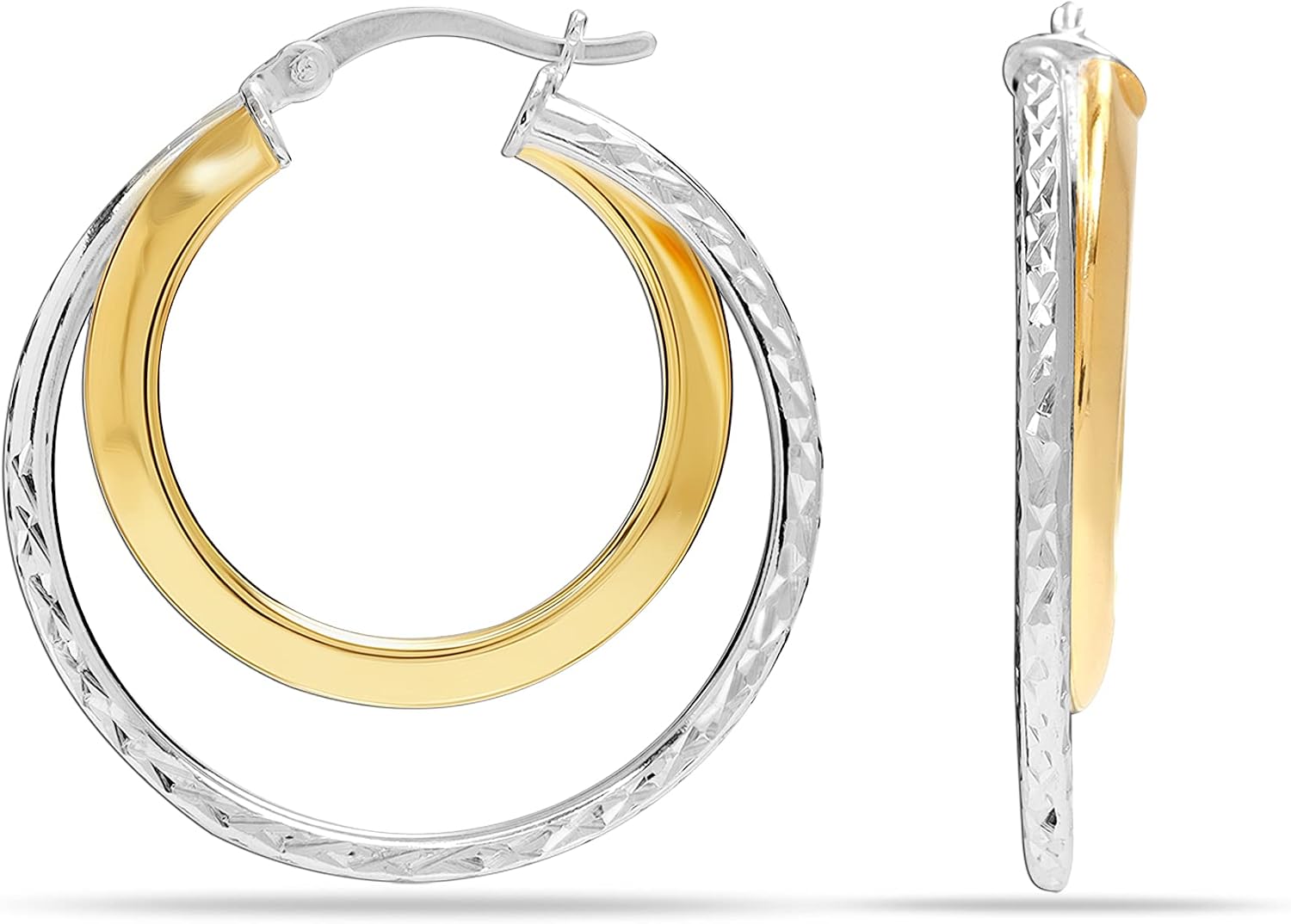 Detalle de LeCalla 925 Sterling Silber Ohrringe 30 mm