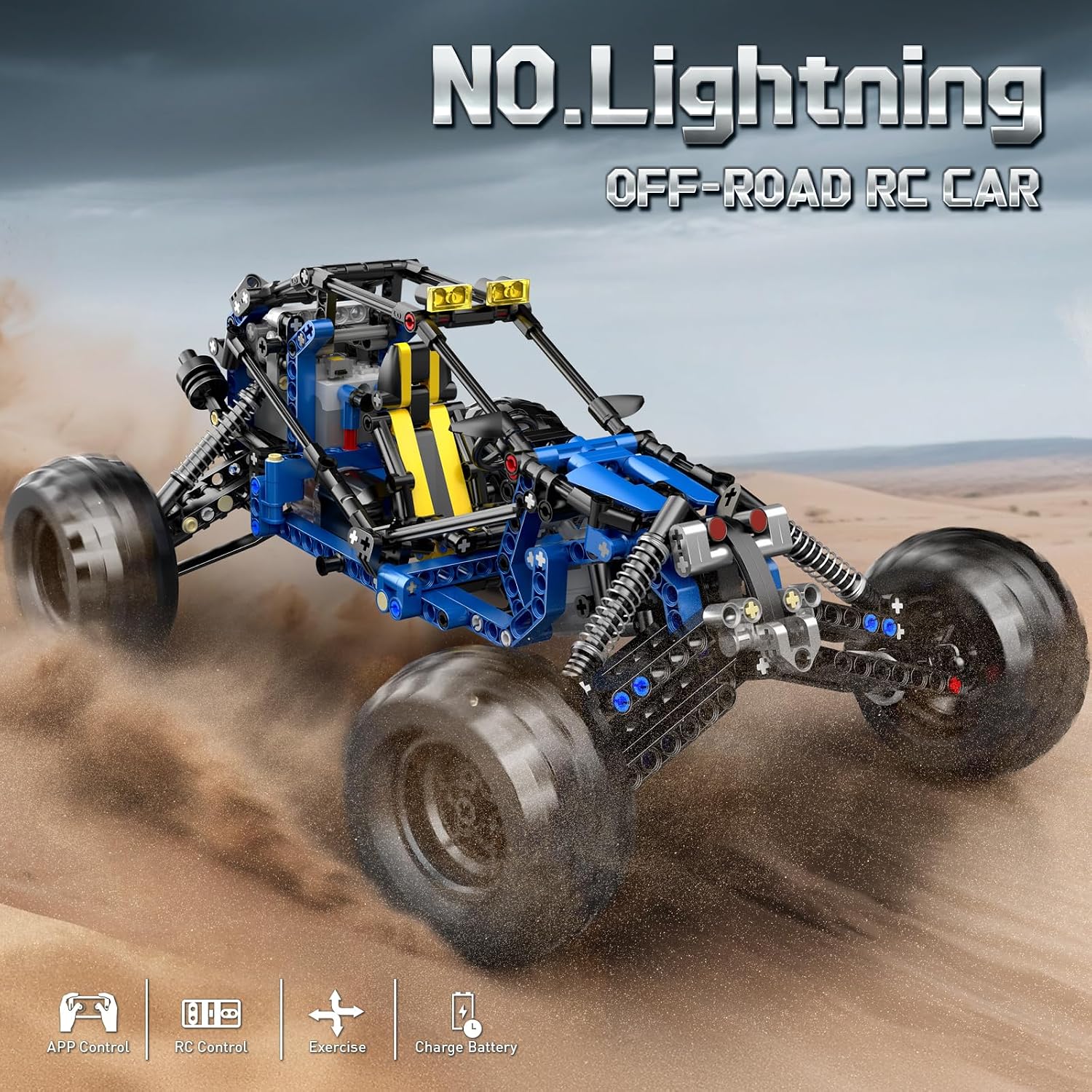 Detalle 1 de Mould King 18018 Technik Offroad-RC-Car-Bausatz