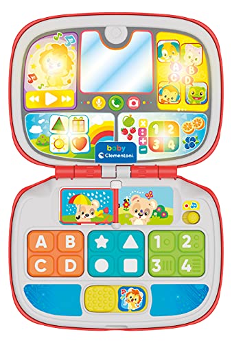 Detalle de Clementoni Baby Laptop Amici Animali – Computer educativo per bambini 9-36 mesi (17677)