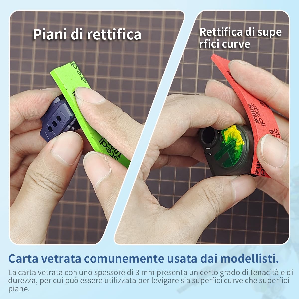 Detalle de stedi Spugna abrasiva per modellismo 3 mm, 30 fogli 🎨