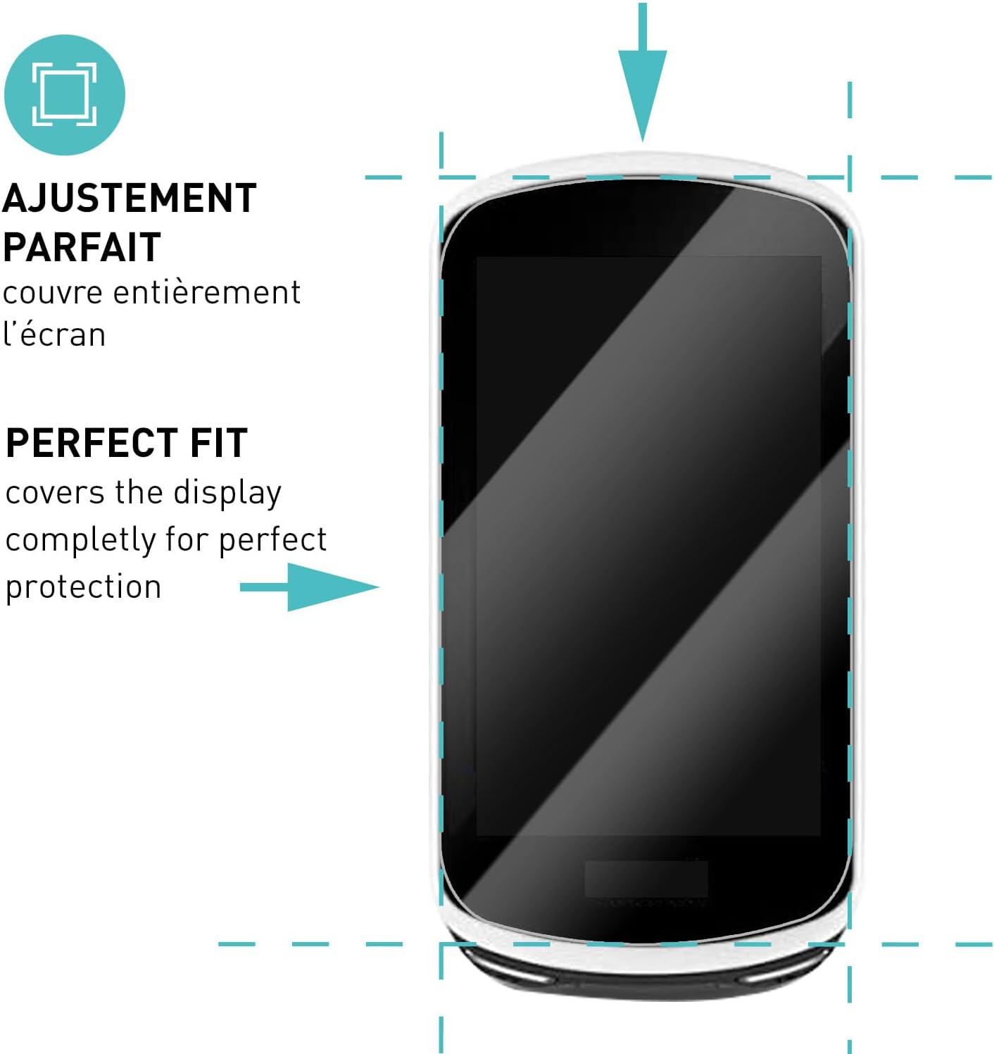 Thumbnail 2 de Smartect Verre Trempé 9H (3 pièces) pour Garmin Edge 1030 / 1030 Plus, anti-rayures et ultra transparent
