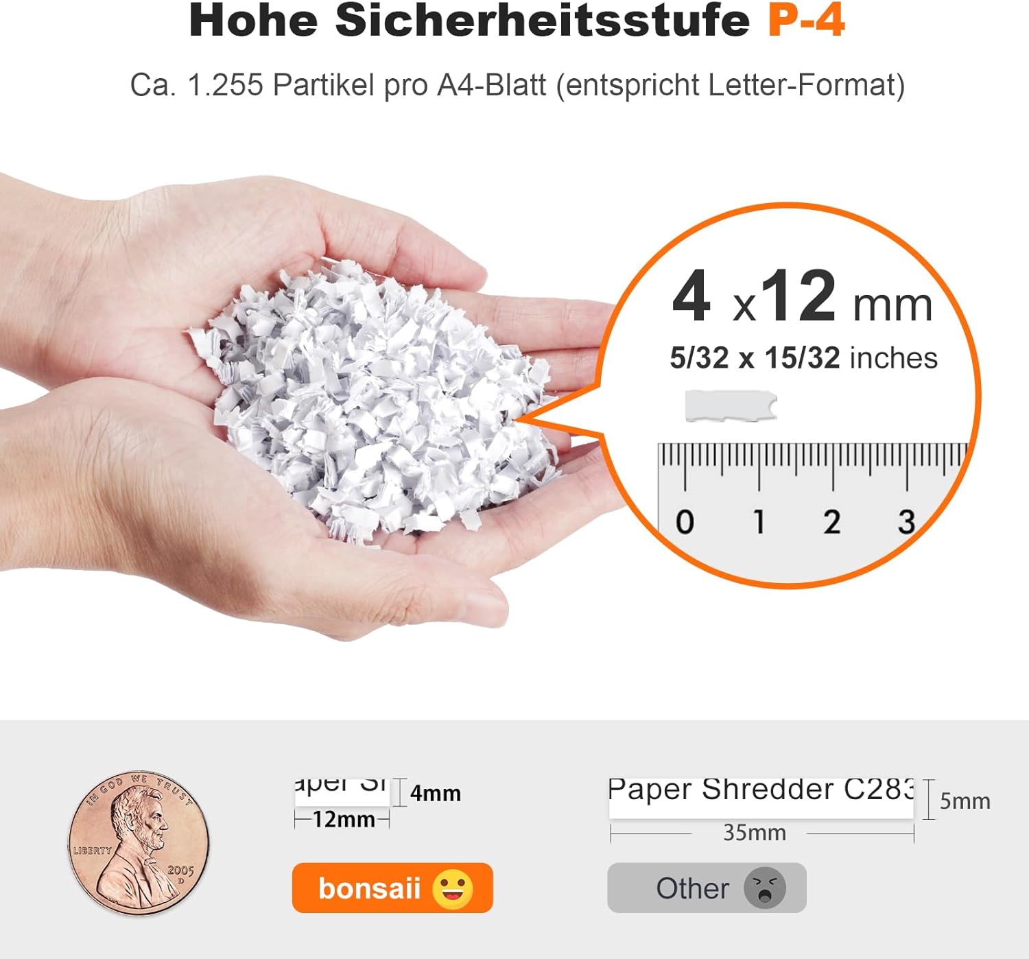 Thumbnail 3 de Bonsaii C283 Aktenvernichter 200 Blatt 🗑️