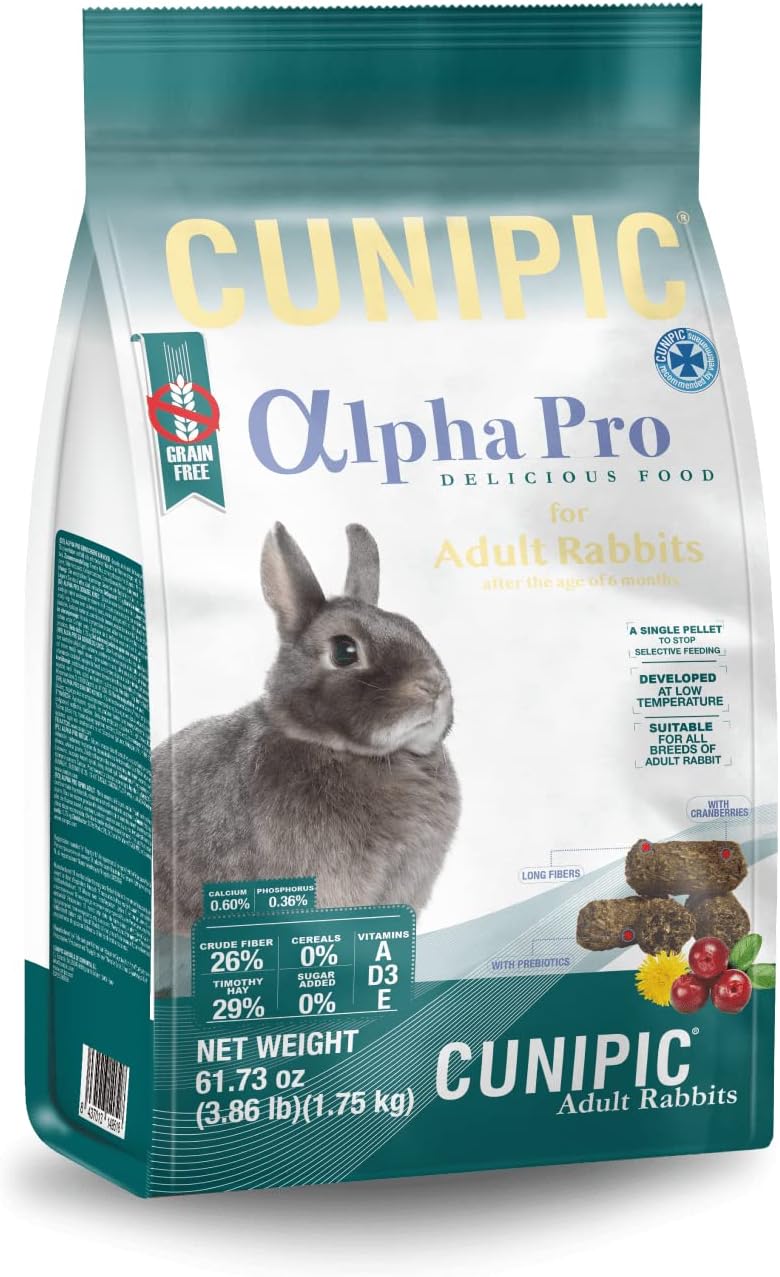 Detalle de CUNIPIC Alpha Pro para conejos 150 g 🐇