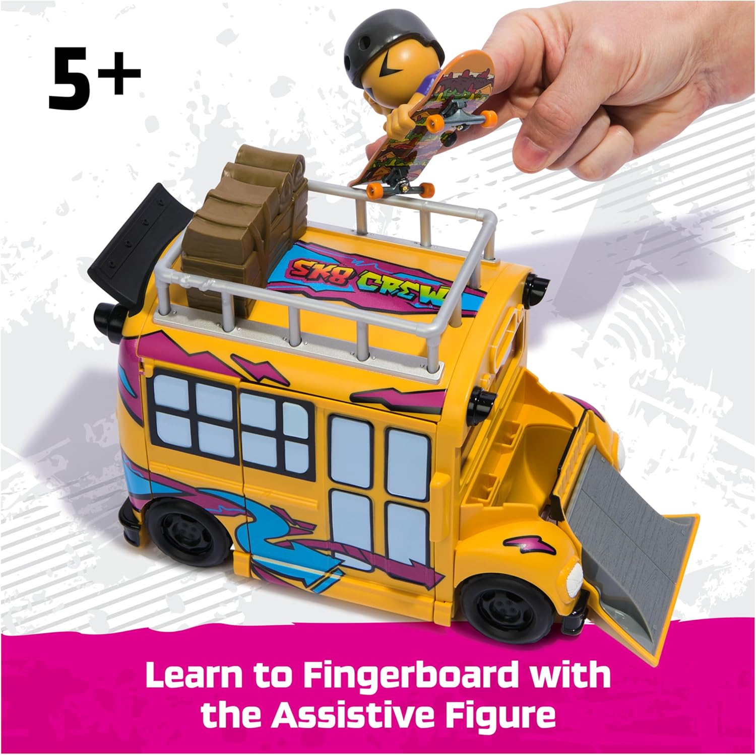 Thumbnail 2 de Tech Deck Sk8 Crew 2-in-1 Skatepark Bus