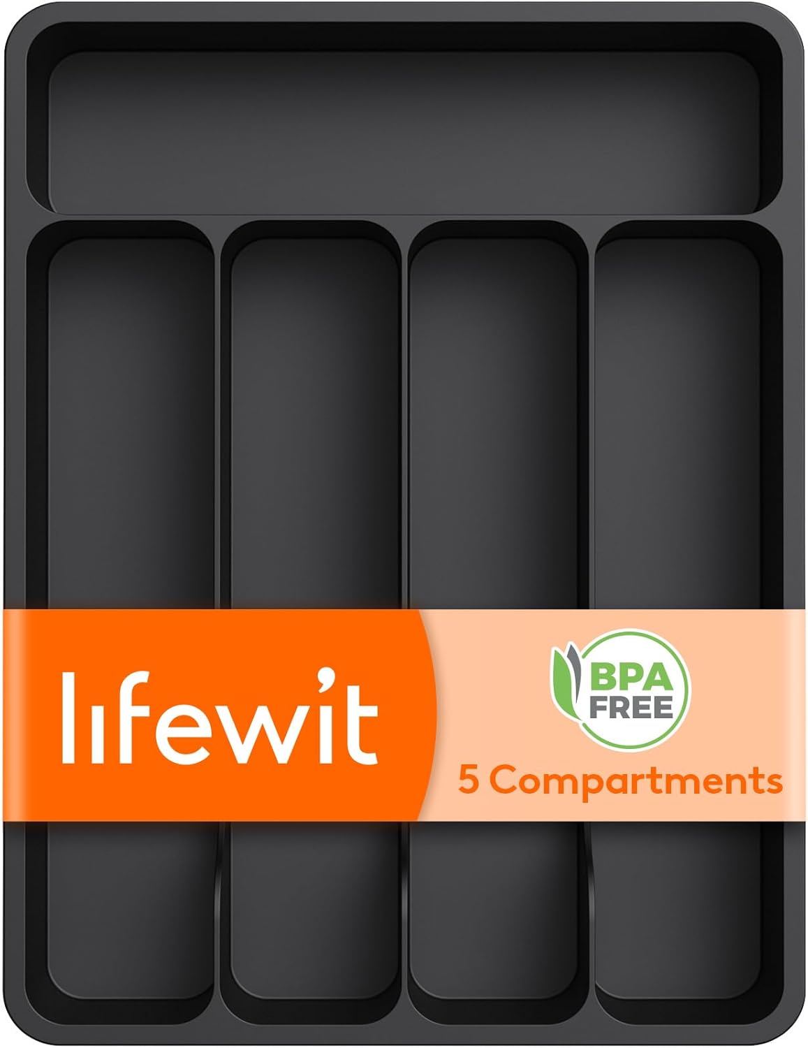 Lifewit Silverware Drawer Organizer Tray 9.1 x 12.6