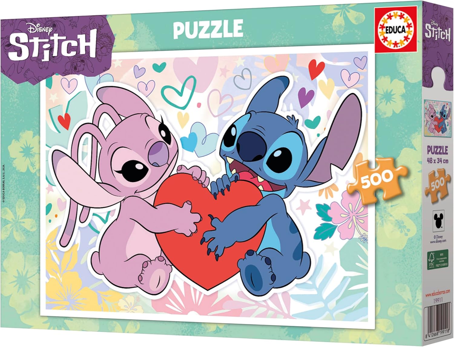 Thumbnail 3 de Educa Stitch Disney Puzzle 500 Teile (ab 8 Jahren) – Lilo & Stitch Kinderpuzzle