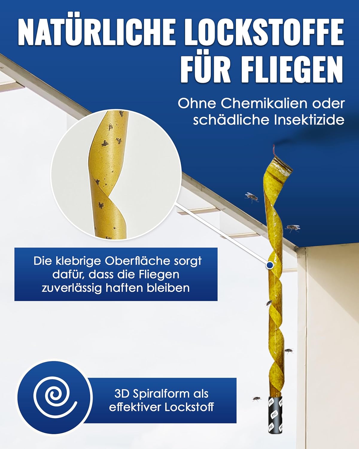 Thumbnail 2 de PIC Fliegenfänger 16x Fruchtfliegenfalle 8 Wochen