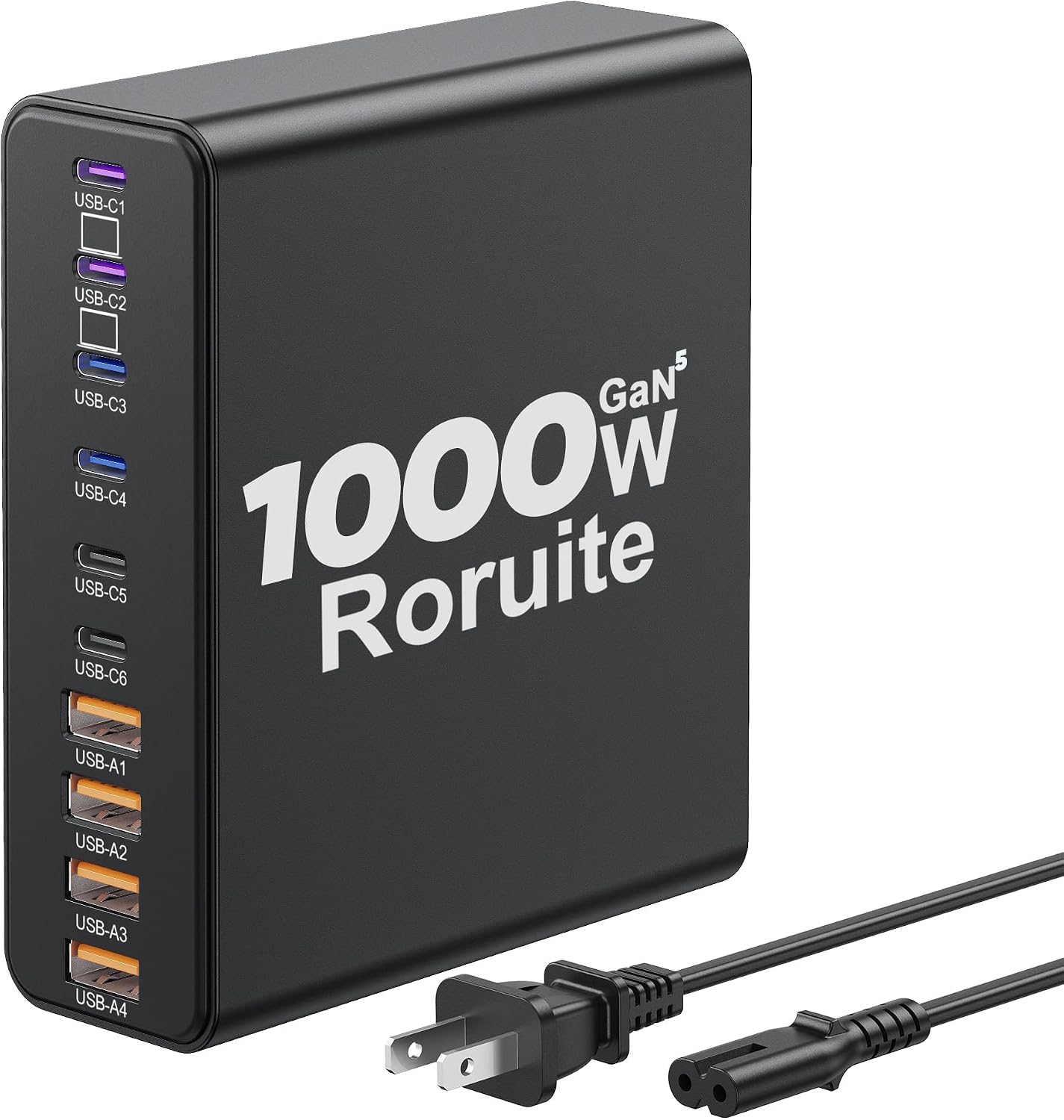 Detalle de GaN5 120W USB Charging Station 10-Port 🔌