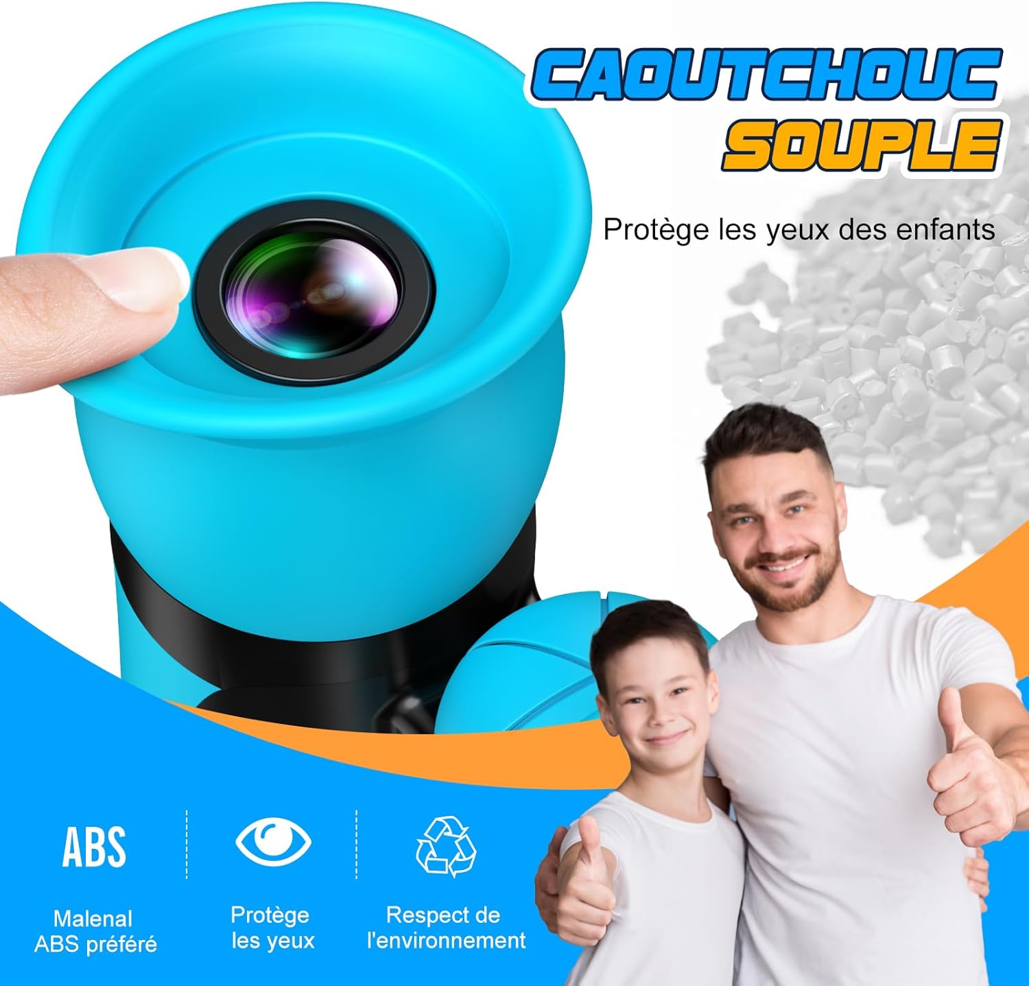 Thumbnail 2 de Anginne Jumelles enfants 8x21 avec guide d’oiseaux – Jumelles jouet 3 à 12 ans