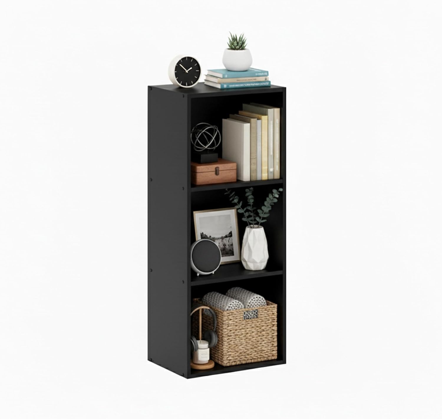 Detalle de Baroni Home Libreria a Cubi Componibile, Scaffale Modularе per Soggiorno, Ingresso e Camera da Letto – Naturale 5 Cubi 24x50x80 cm