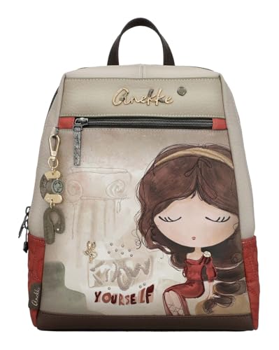 Detalle de Anekke Mochila Muse: viaje visual a la Grecia clásica con estilo moderno