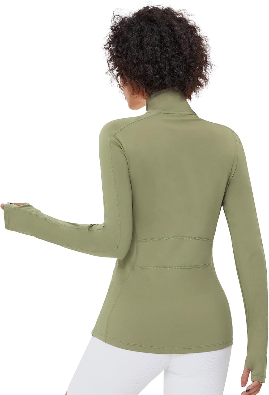 Thumbnail 3 de VUTRU Damen Laufjacke mit hohem Kragen, Daumenlöchern und durchgehendem Reißverschluss