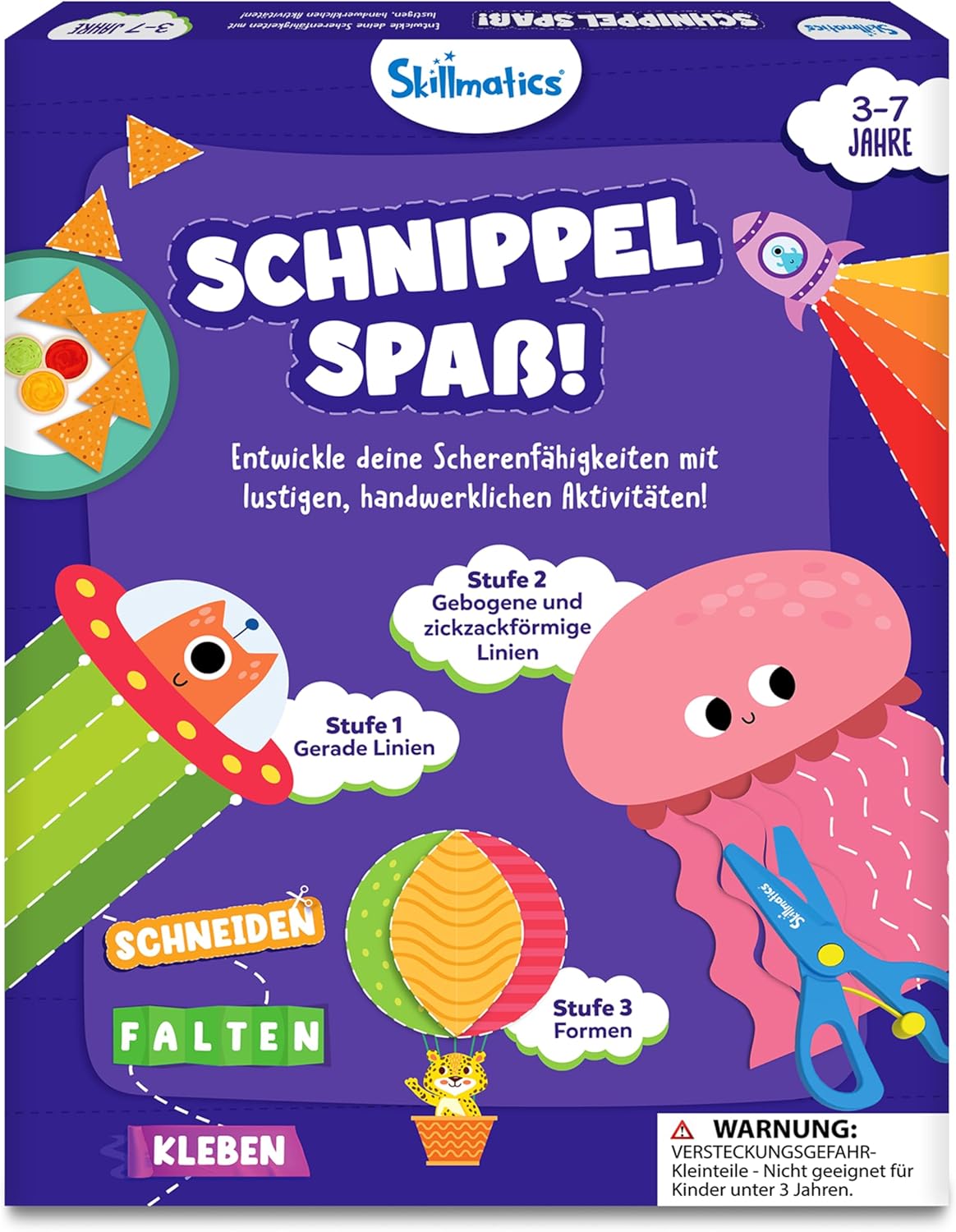 Detalle de Skillmatics Schnippel Spaß: Bastelset zur Förderung von Scherenschnitten für Kinder 3–7
