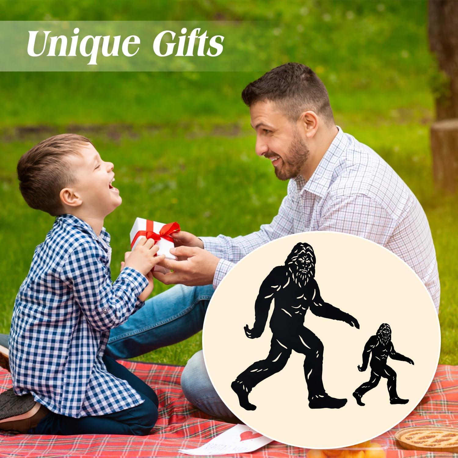 Thumbnail 4 de JAMZEL 15.8-inch Bigfoot Metal Yard Statue