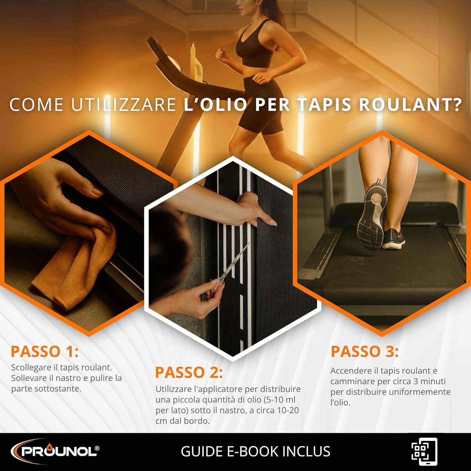 Detalle 2 de Prounol Olio di Silicone Puro per Tapis Roulant 200 ml (100% silicone)
