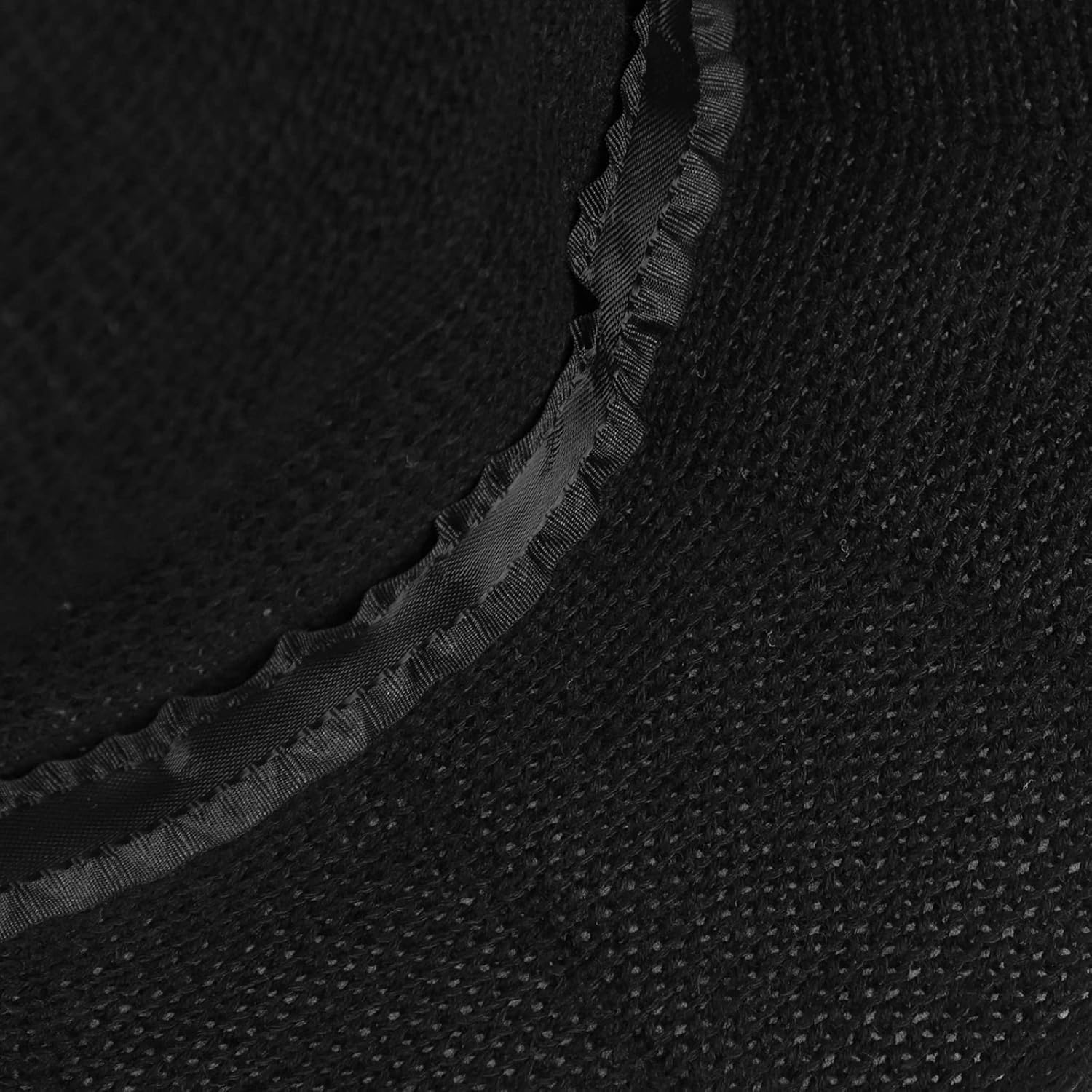 Detalle de HKSICHENGKEJIUK Halloween Witch Hat with Rose Bow – One-Size Gothic Knit Wide-Brim Headwear