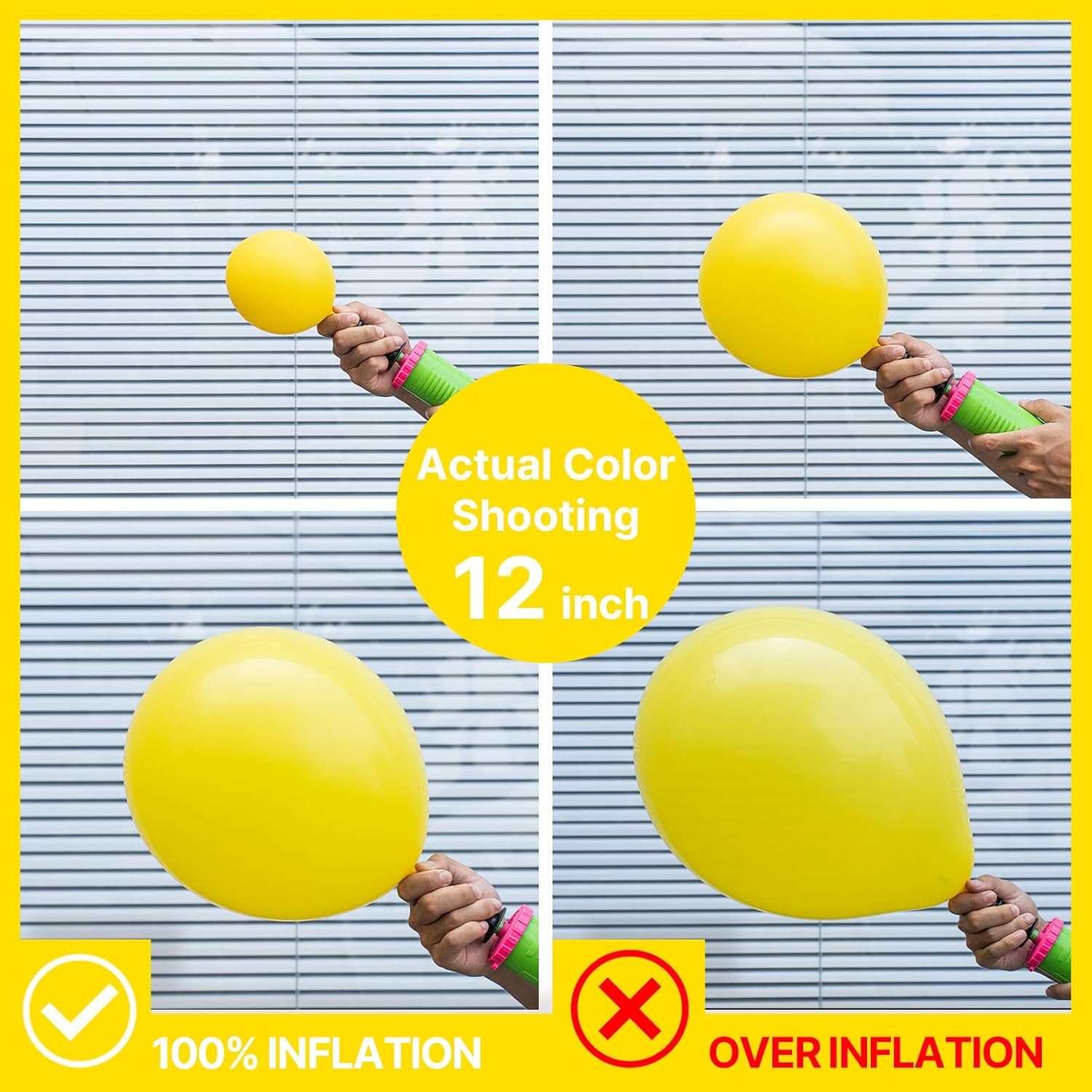 Thumbnail 3 de PartyWoo 5in Yellow Balloons 100 Pack 🎈